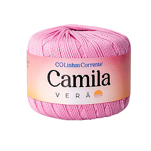 Camila Verão 50g Coats Corrente - 00113 Rosa