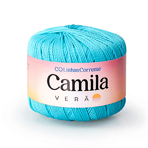 Camila Verão 50g Coats Corrente - 00102 Turquesa