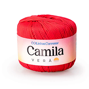 Camila Verão 50g Coats Corrente - 00106 Vermelho