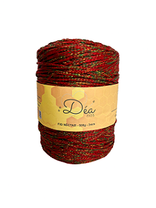 Fio Néctar 3mm - 500g-300m - Poliéster-Natalino Vermelho