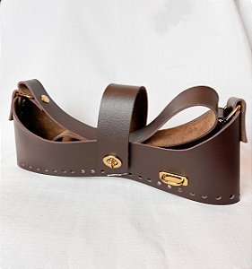 Kit Mateira Sint. Montana 25x15cm DOIS IRMÃOS - Marrom & Dourado