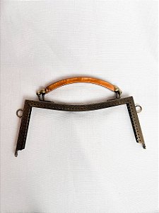 Fecho da Vovó com alça Curva-Bronze