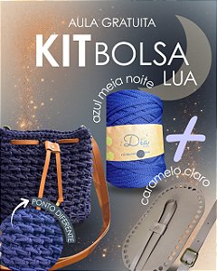 Kit Bolsa Lua - Néctar 5mm Meia Noite Caramelo Claro/Dourado (Déa - Aula Grátis)
