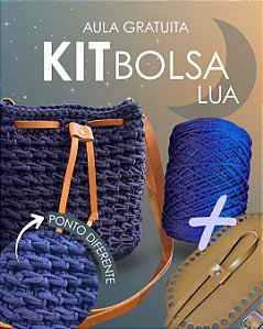 Kit Bolsa Lua - Néctar 5mm Meia Noite Marrom/Dourado (Déa - Aula Grátis)