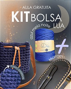 Kit Bolsa Lua - Néctar 5mm Meia Noite Marrom/Dourado (Déa - Aula Grátis)