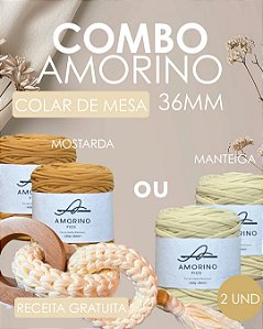 Combo Colar de Mesa 1 - Fio Amorino 36mm 2un. - Manteiga