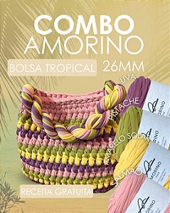 Combo Amorino 4 Un-Pistache, Salmão, Uva Amarelo Solar- p/Bolsa Tropical (Déa - Aula Grátis)