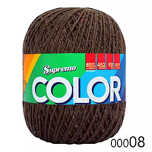 Barbante SUPREMO Color 452m 400g nº6-Marrom