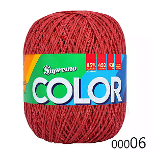 Barbante SUPREMO Color 452m 400g nº6-Vermelho
