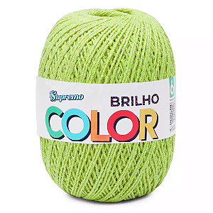 Barbante COLOR BRILHO CORES 400G nº6-Verde Abacate/Prata