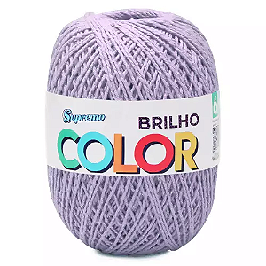 Barbante COLOR BRILHO CORES 400G nº6-Lilás/Prata