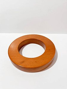 Argola Madeira Colar de Mesa 12x2cm