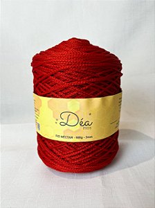 Fio Néctar 3mm - 500g-300m - Poliéster - Vermelho Tomate