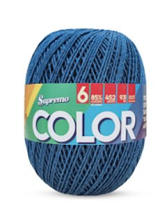 Barbante SUPREMO Color 452m 400g nº6-Azul Petróleo