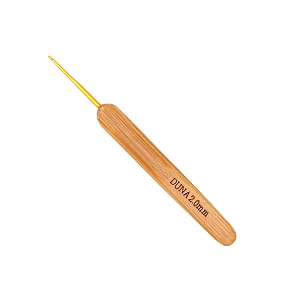 Agulha Bamboo Crochê DUNA - 2,0mm