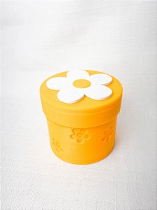 Porta Marcadores Pontos + 20un Flor - Amarelo