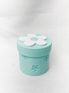 Porta Marcadores Pontos + 20un Flor - Verde Água