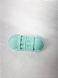 Contador de Carreiras Novelo de Lã - Verde Água