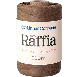 Fio de Papel - New Raffia 300M 100% Viscose - Marrom