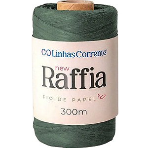 Fio de Papel - New Raffia 300M 100% Viscose - Verde