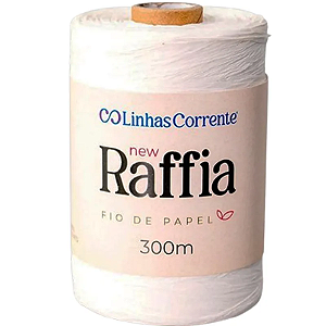 Fio de Papel - New Raffia 300M 100% Viscose - Branco