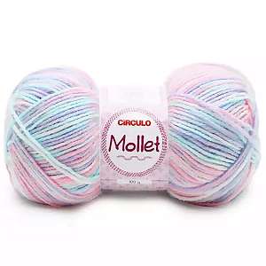 Fio Mollet Circulo 200m 100g - Cor 9490 Carrossel