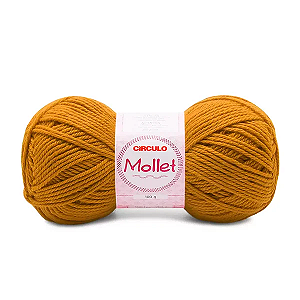 Fio Mollet Circulo 200m 100g - Cor 7030 Mostarda