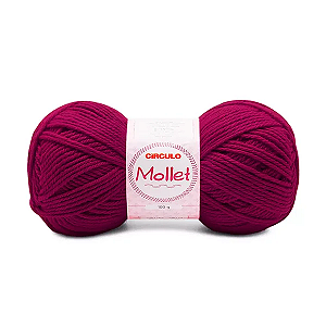 Fio Mollet Circulo 200m 100g - Cor 3914 Begonia (Fibra Negra)