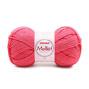 Fio Mollet Circulo 200m 100g - Cor 3182 Pitaya