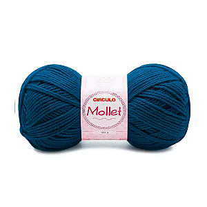 Fio Mollet Circulo 200m 100g - Cor 2770 Azul Classico