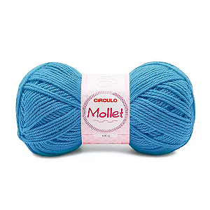 Fio Mollet Circulo 200m 100g - Cor 2403 Acqua