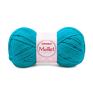 Fio Mollet Circulo 200m 100g - Cor 2194 Turquesa
