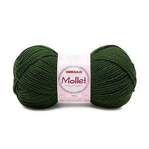 Fio Mollet Circulo 200m 100g - Cor 447 Militar