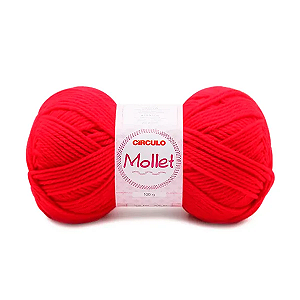 Fio Mollet Circulo 200m 100g - Cor 145 Chama