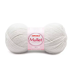 Fio Mollet Circulo 200m 100g - Cor 10 Branco