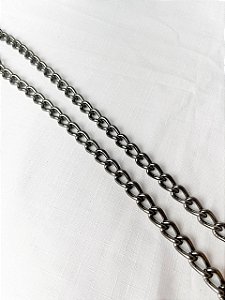 Corrente Alumínio Grumet 4,0mm x 1 Metro - Ônix