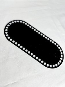 Acrílico Mateira 12x28cm Preto