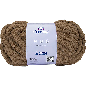 Fio CISNE HUG 300gr 36m - 100% Poliester-01027 Marrom