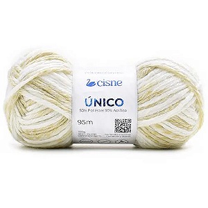 Fio CISNE UNICO 100gr 50% Poliester 50% Acrilico-00902 Mescla Bege