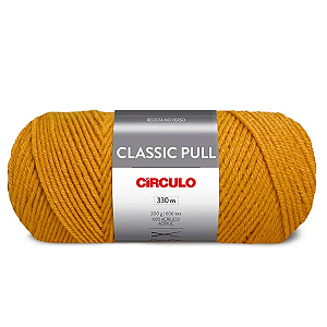 Fio/Lã CLASSIC PULL Circulo 200g/330m - 1718 Mostarda