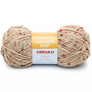 Fio/Lã Confete Baby Circulo 100g/165m - 7564 Porcelana