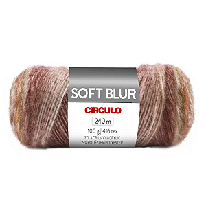 Fio/Lã SOFT BLUR Circulo 100g/240m - 9375 Baú