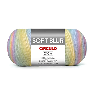 Fio/Lã SOFT BLUR Circulo 100g/240m - 9261 Fim de Tarde