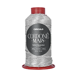 Fio CORDONE MAIS 100g/140m- 8108 Prata Radiante