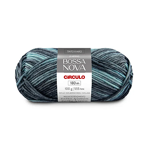 Fio/Lã BOSSA NOVA 100g/155m - 9021 Mesclado Luau