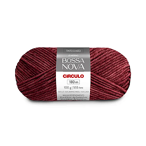 Fio/Lã BOSSA NOVA 100g/155m - 3794 Bordô