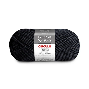 Fio/Lã BOSSA NOVA 100g/155m - 940 Preto