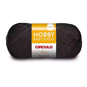 Fio/Lã Hobby Baby & Kids Circulo - 940 Preto