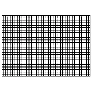 Tela/Malha Plástica Chenille 60x42cm Retangular p/Recortar-Preto