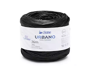 Fio/Lã CISNE URBANO 120g 36m 100% Poliester 0MPT Preto Metal